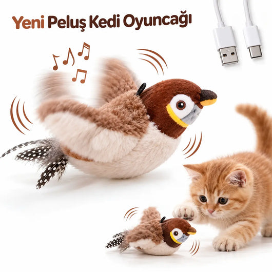Mivora AvcıKuş™ Hareketli Kedi Oyuncağı