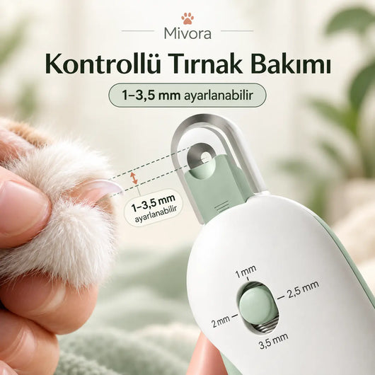 Mivora PawTrim Ayarlanabilir Kedi ve Köpek Tırnak Makası