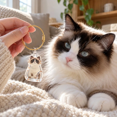 Mivora TüyHatıra™ Kedi Tüyü Hatıra Anahtarlığı